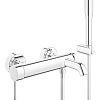 Смеситель для ванны GROHE Essence+ (33628001) с душевым гарнитуром, хром Смеситель для ванны GROHE Essence+ (33628001) с душевым гарнитуром, хром