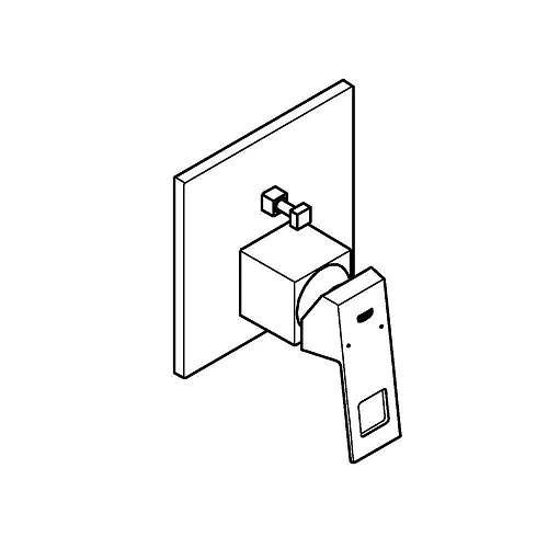 Смеситель для ванны GROHE Eurocube (24062000) хром Смеситель для ванны GROHE Eurocube (24062000) хром