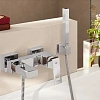 Смеситель для ванны GROHE Eurocube с душевым гарнитуром, хром (23141000) Смеситель для ванны GROHE Eurocube с душевым гарнитуром, хром (23141000)