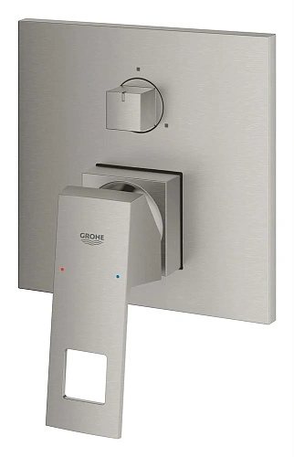 Смеситель для ванны GROHE Eurocube с переключателем на 3 положения, cуперcталь (24094DC0) Смеситель для ванны GROHE Eurocube с переключателем на 3 положения, cуперcталь (24094DC0)