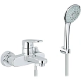 Смеситель для ванны GROHE Europlus с душевым гарнитуром, хром (33547002) Смеситель для ванны GROHE Europlus с душевым гарнитуром, хром (33547002)