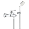 Смеситель для ванны GROHE Eurosmart New с душевым гарнитуром, хром (3330220A)