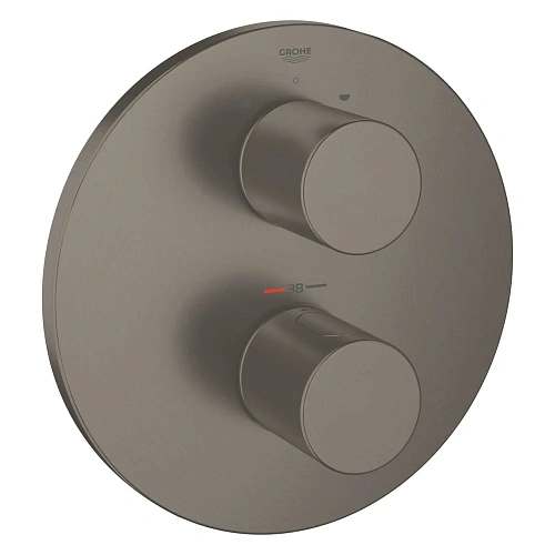 Смеситель для ванны GROHE Grohtherm 3000 Cosmopolitan, темный графит матовый (19468AL0) внешняя част Смеситель для ванны GROHE Grohtherm 3000 Cosmopolitan, темный графит матовый (19468AL0) внешняя част