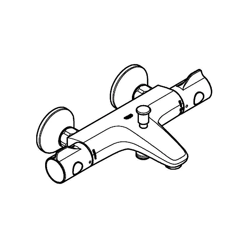 Смеситель для ванны GROHE Grohtherm 800 (34576000) с регулируемым аэратором, хром термостатический Смеситель для ванны GROHE Grohtherm 800 (34576000) с регулируемым аэратором, хром термостатический