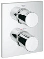 Смеситель для ванны GROHE Grohtherm F с переключателем на 2 положения, хром (27618000) внешняя часть Смеситель для ванны GROHE Grohtherm F с переключателем на 2 положения, хром (27618000) внешняя часть