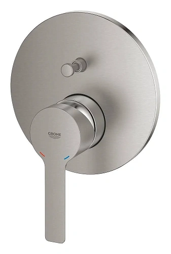 Смеситель для ванны GROHE Lineare New, круглая розетка, суперсталь (24064DC1) Смеситель для ванны GROHE Lineare New, круглая розетка, суперсталь (24064DC1)