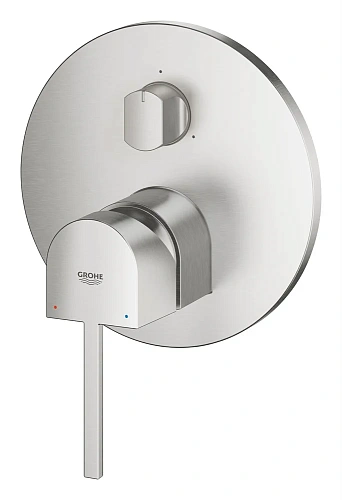 Смеситель для ванны GROHE Plus с переключателем на 3 положения, cуперcталь (24093DC3) Смеситель для ванны GROHE Plus с переключателем на 3 положения, cуперcталь (24093DC3)