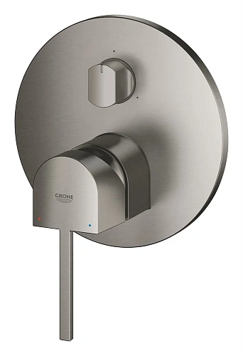 Смеситель для ванны GROHE Plus с переключателем на 3 положения, темный графит матовый (24093AL3) Смеситель для ванны GROHE Plus с переключателем на 3 положения, темный графит матовый (24093AL3)