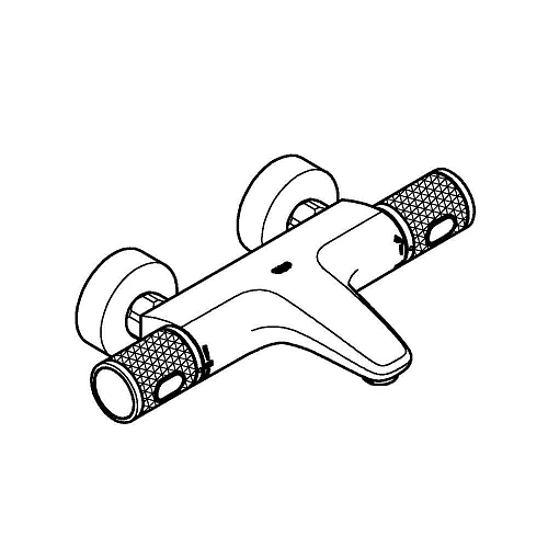 Смеситель для ванны GROHE Precision Feel, QuickFix, хром, (34788000) термостатический Смеситель для ванны GROHE Precision Feel, QuickFix, хром, (34788000) термостатический