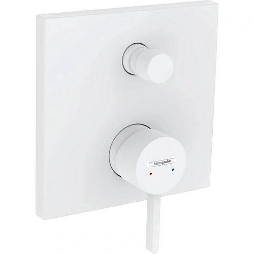 Смеситель для ванны Hansgrohe Finoris скрытого монтажа 76415700, матовый белый Смеситель для ванны Hansgrohe Finoris скрытого монтажа 76415700, матовый белый