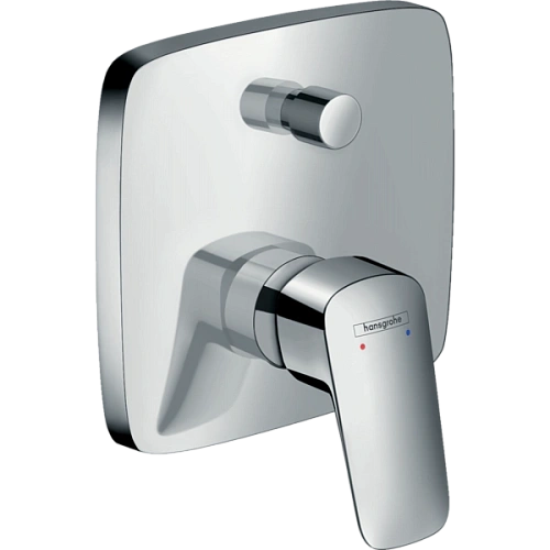 Смеситель для ванны Hansgrohe Logis со встроенной защитной комбинацией 71407000, хром Смеситель для ванны Hansgrohe Logis со встроенной защитной комбинацией 71407000, хром