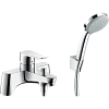 Смеситель для ванны Hansgrohe Metris с душем 31422000 Смеситель для ванны Hansgrohe Metris с душем 31422000