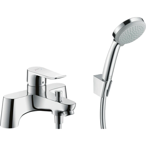 Смеситель для ванны Hansgrohe Metris с душем 31422000 Смеситель для ванны Hansgrohe Metris с душем 31422000