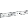 Смеситель для ванны hansgrohe RainSelect для 5 потребителей термостатический, хром 15358000 Смеситель для ванны hansgrohe RainSelect для 5 потребителей термостатический, хром 15358000
