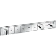 Смеситель для ванны hansgrohe RainSelect для 5 потребителей термостатический, хром 15358000 Смеситель для ванны hansgrohe RainSelect для 5 потребителей термостатический, хром 15358000