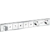 Смеситель для ванны hansgrohe RainSelect для 5 потребителей термостатический, хром 15358400 Смеситель для ванны hansgrohe RainSelect для 5 потребителей термостатический, хром 15358400