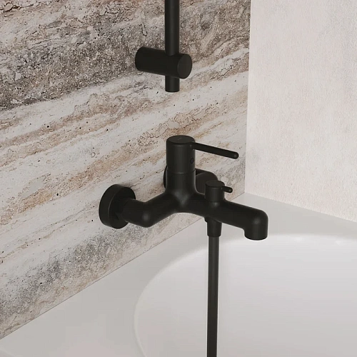 Смеситель для ванны IDDIS Aiger (AIGBL00i02WA) черный матовый Смеситель для ванны IDDIS Aiger (AIGBL00i02WA) черный матовый