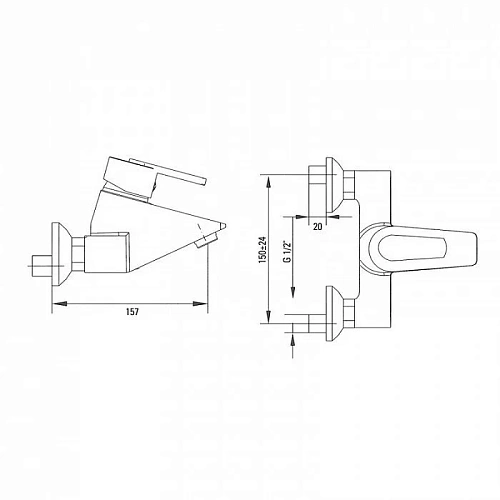 Смеситель для ванны IDDIS Boston (JM23066CK) Смеситель для ванны IDDIS Boston (JM23066CK)
