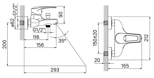 Смеситель для ванны IDDIS Carlow Plus (CRPSB00i02WA) Смеситель для ванны IDDIS Carlow Plus (CRPSB00i02WA)