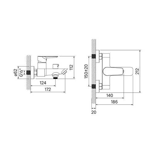 Смеситель для ванны IDDIS Cloud (CLOSB02i02WA) Смеситель для ванны IDDIS Cloud (CLOSB02i02WA)
