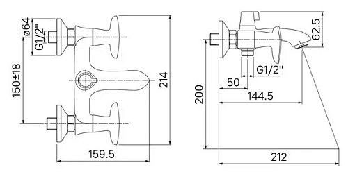 Смеситель для ванны IDDIS Copter (COPSB02i02WA) Смеситель для ванны IDDIS Copter (COPSB02i02WA)