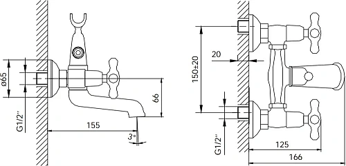 Смеситель для ванны Iddis Jeals JE2SB00i02 с душем Смеситель для ванны Iddis Jeals JE2SB00i02 с душем