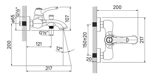 Смеситель для ванны IDDIS Oldie (OLDBR00i02) Смеситель для ванны IDDIS Oldie (OLDBR00i02)