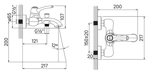 Смеситель для ванны IDDIS Oldie (OLDYG00i02) желтое золото Смеситель для ванны IDDIS Oldie (OLDYG00i02) желтое золото