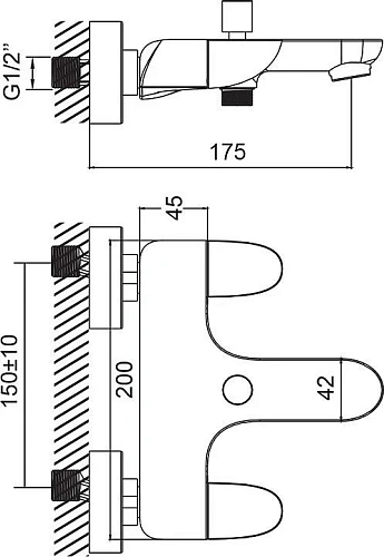 Смеситель для ванны IDDIS Persey (PERSB00i02) Смеситель для ванны IDDIS Persey (PERSB00i02)