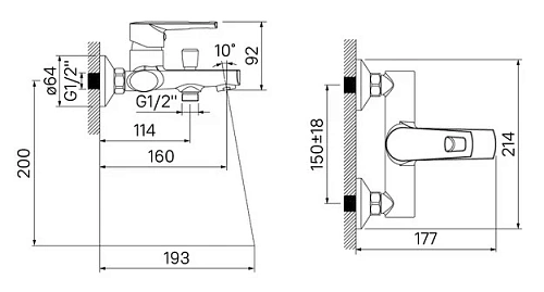 Смеситель для ванны IDDIS Runo (RUNSB00i02WA) Смеситель для ванны IDDIS Runo (RUNSB00i02WA)