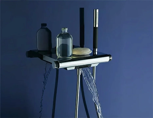 Смеситель для ванны Jacob Delafon Aparu E9113-CP термостатический Смеситель для ванны Jacob Delafon Aparu E9113-CP термостатический