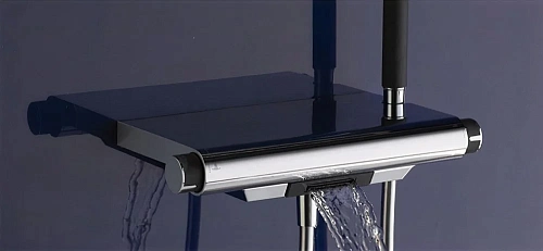 Смеситель для ванны Jacob Delafon Aparu E9113-CP термостатический Смеситель для ванны Jacob Delafon Aparu E9113-CP термостатический