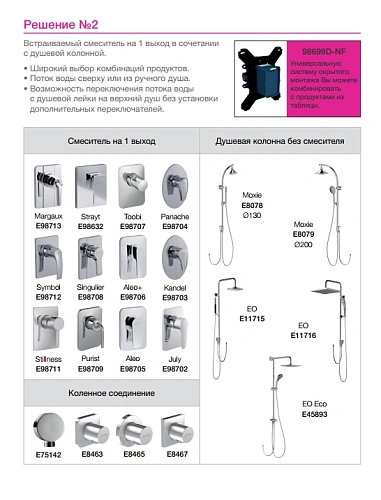 Смеситель для ванны Jacob Delafon Symbol E98712-CP с системой скрытого монтажа встраиваемый 98699D-NF+E98712-CP Смеситель для ванны Jacob Delafon Symbol E98712-CP с системой скрытого монтажа встраиваемый 98699D-NF+E98712-CP