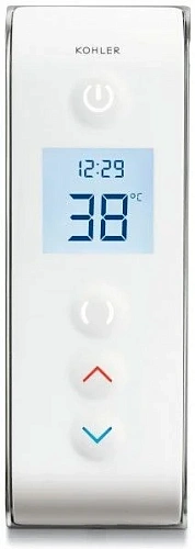 Смеситель для ванны Jacob Delafon без излива Dtv-Prompt электронный интерфейс белый, 1 функция, терм 528D-K-NA+527D-0 Смеситель для ванны Jacob Delafon без излива Dtv-Prompt электронный интерфейс белый, 1 функция, терм 528D-K-NA+527D-0