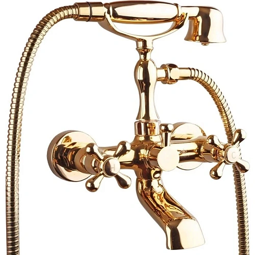 Смеситель для ванны Kaiser 44222-3/44223-3 GOLD с душем Смеситель для ванны Kaiser 44222-3/44223-3 GOLD с душем