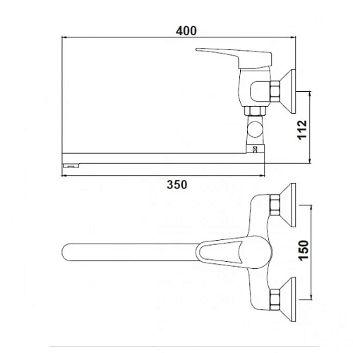 Смеситель для ванны Kaiser Planet 2015/14055 Смеситель для ванны Kaiser Planet 2015/14055