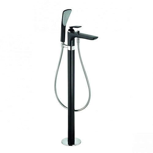 Смеситель для ванны Kludi Balance 525908775 напольный черный хром Смеситель для ванны Kludi Balance 525908775 напольный черный хром