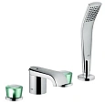 Смеситель для ванны Kludi Joop! 55424H705 хром/зеленый хрусталь Смеситель для ванны Kludi Joop! 55424H705 хром/зеленый хрусталь