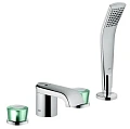 Смеситель для ванны Kludi Joop! 55424H705 хром/зеленый хрусталь Смеситель для ванны Kludi Joop! 55424H705 хром/зеленый хрусталь