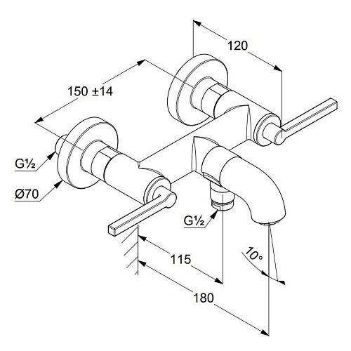 Смеситель для ванны Kludi NOVA FONTE 205405315 белый матовый Смеситель для ванны Kludi NOVA FONTE 205405315 белый матовый