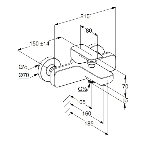 Смеситель для ванны Kludi RENON 426915375 белый матовый Смеситель для ванны Kludi RENON 426915375 белый матовый