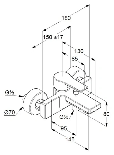 Смеситель для ванны Kludi Zenta SL 486700565 Смеситель для ванны Kludi Zenta SL 486700565