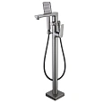 Смеситель для ванны Lemark Bronx LM3744GM, напольный, графит Смеситель для ванны Lemark Bronx LM3744GM, напольный, графит