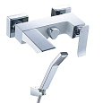 Смеситель для ванны Lemark Contest LM5814CW, хром/белый Смеситель для ванны Lemark Contest LM5814CW, хром/белый
