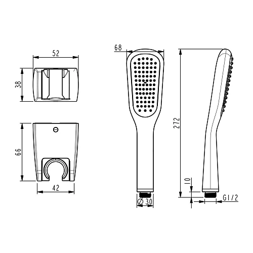 Смеситель для ванны Lemark Ursus LM7251BL универсальный, черный Смеситель для ванны Lemark Ursus LM7251BL универсальный, черный