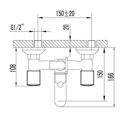 Смеситель для ванны Lemark Меркадо (LM2302C) Смеситель для ванны Lemark Меркадо (LM2302C)