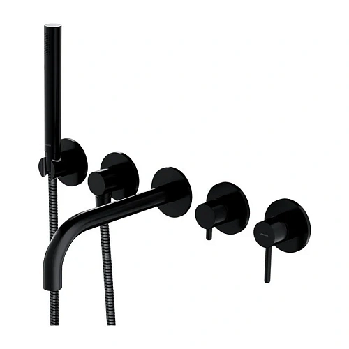 Смеситель для ванны OMNIRES Y Y1237/1BL (черный) скрытого монтажа Смеситель для ванны OMNIRES Y Y1237/1BL (черный) скрытого монтажа