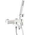 Смеситель для ванны Paini Lady 89BY105KM с аксессуаром, белый Смеситель для ванны Paini Lady 89BY105KM с аксессуаром, белый
