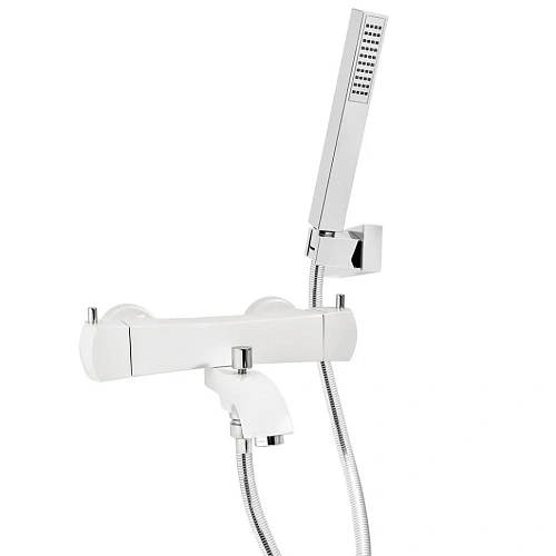 Смеситель для ванны Paini Lady 89BY105TH с термостатом и аксессуаром, белый Смеситель для ванны Paini Lady 89BY105TH с термостатом и аксессуаром, белый