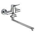 Смеситель для ванны Paini Messina MECR119KM с длинным изливом без аксессуара Смеситель для ванны Paini Messina MECR119KM с длинным изливом без аксессуара